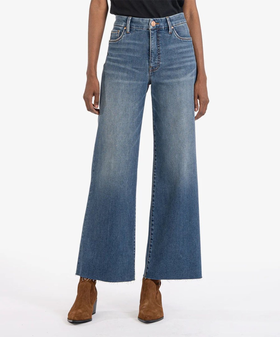 Women Kut Denim Pants | Meg High Rise Wide Leg-Milestone Wash