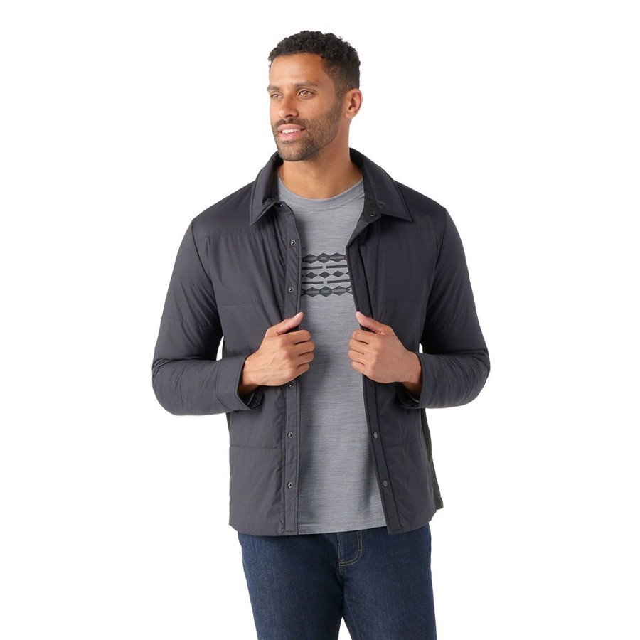 Men Smartwool Jackets | M'S Smartloft Shirt Jacket-Black