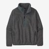 Women Patagonia Sweaters | W'S Synchilla® Fleece Marsupial-Nickel W/Nouveau Green