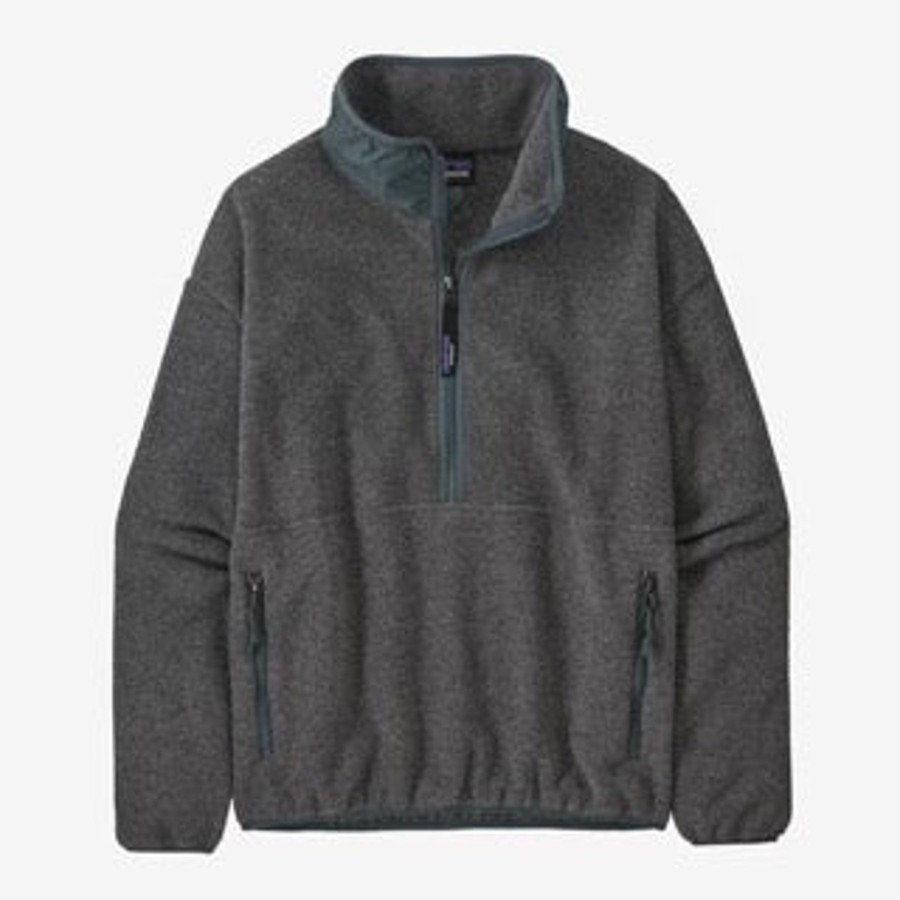 Women Patagonia Sweaters | W'S Synchilla® Fleece Marsupial-Nickel W/Nouveau Green