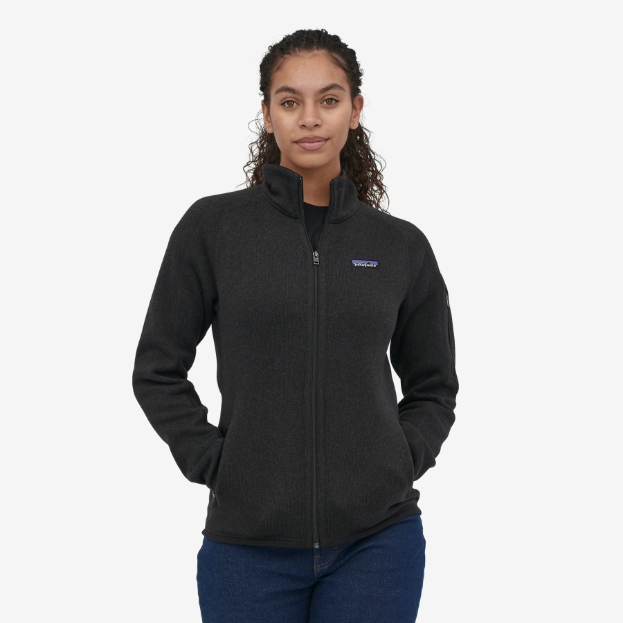 Women Patagonia Sweaters | W'S Better Sweater Jacket-Black