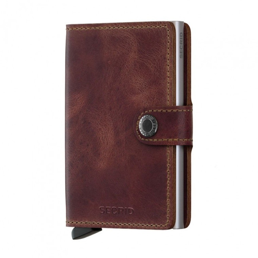 Women Secrid Wallets | Miniwallet-Vintage Brown