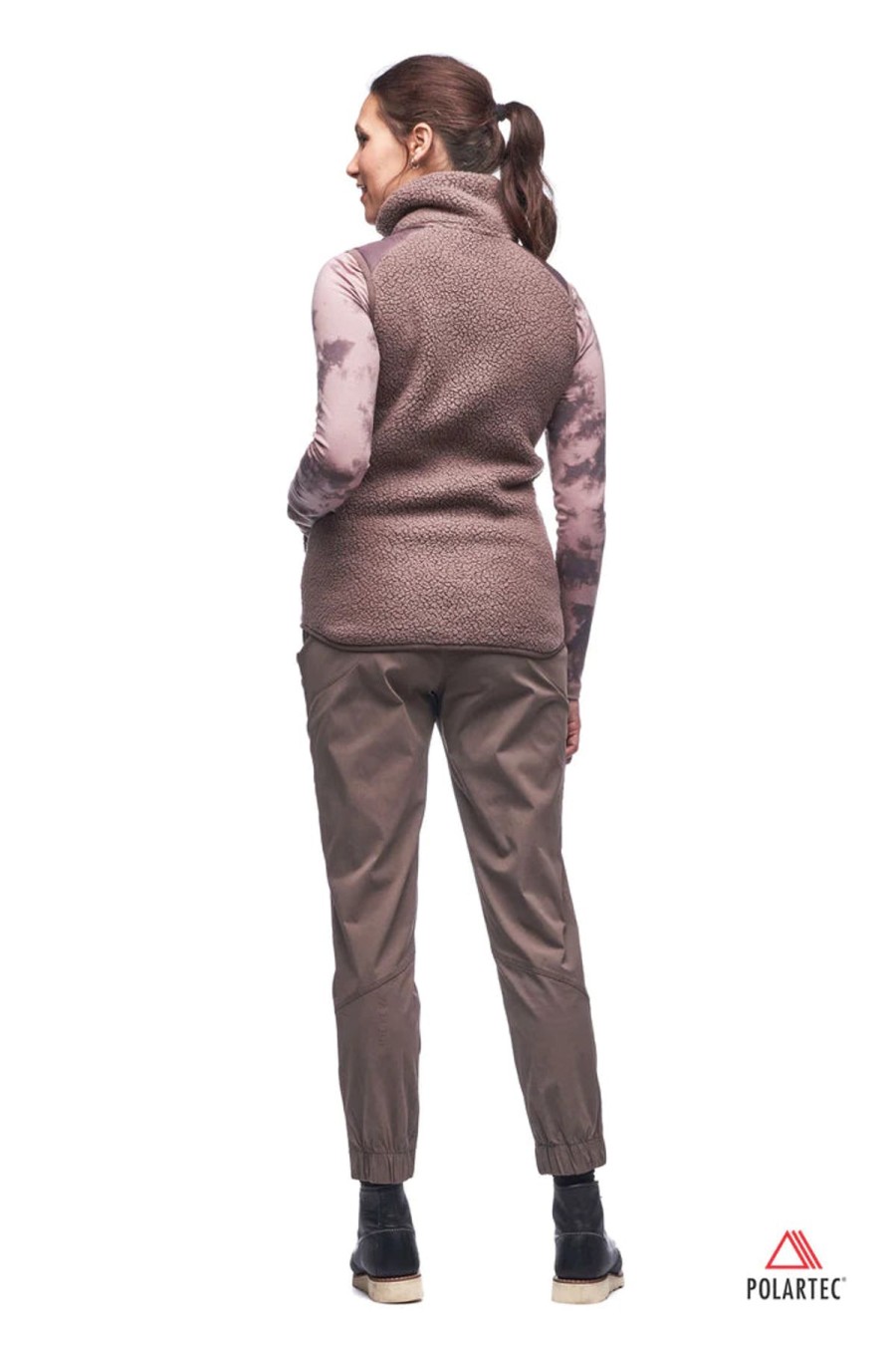 Women Indyeva Sweaters | Cordero Vest-Polartec Fleece-Rhodonite