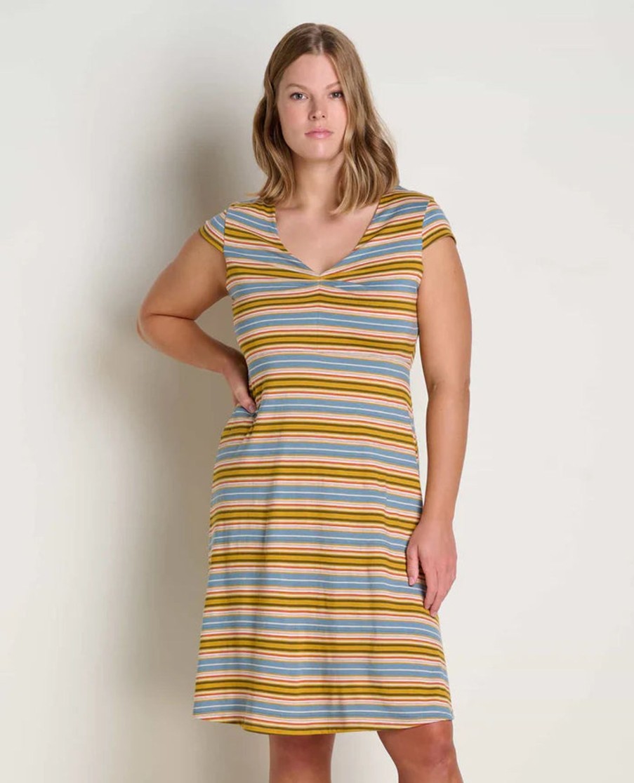 Women Toad&Co | W'S Rosemarie Dress- North Shore Stripe