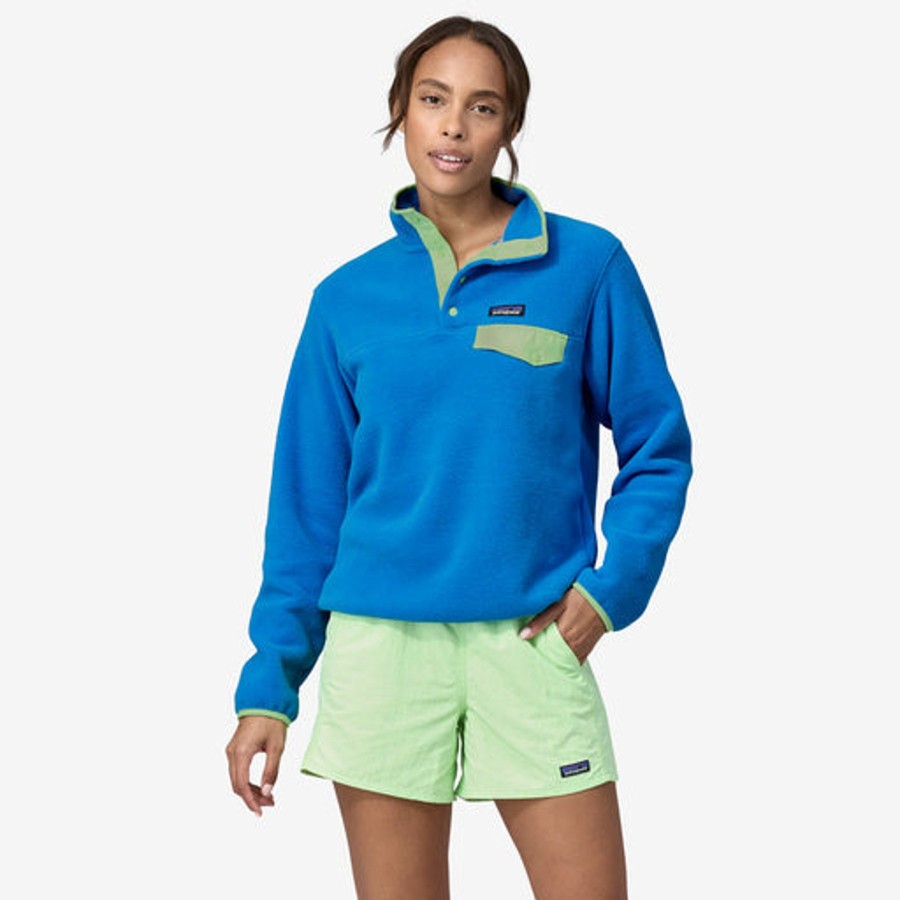 Women Patagonia Sweaters | W'S Lightweight Synchilla® Snap-T® Fleece Pullover -Vessel Blue