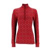 Women Kari Traa Sweaters | Rose Half Zip Baselayer-Rouge