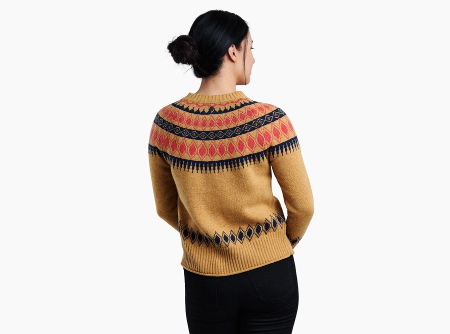 Women Kuhl Sweaters | W'S Wunderland Sweater-Honey