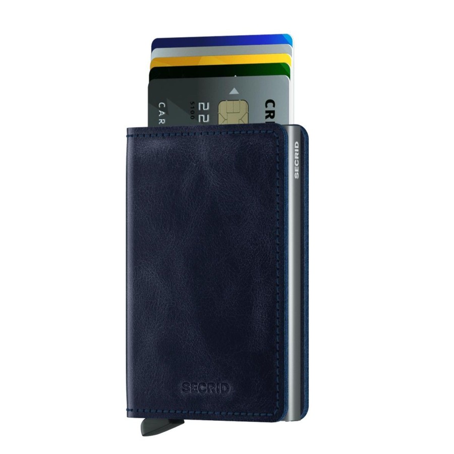 Women Secrid Wallets | Slimwallet-Vintage Blue