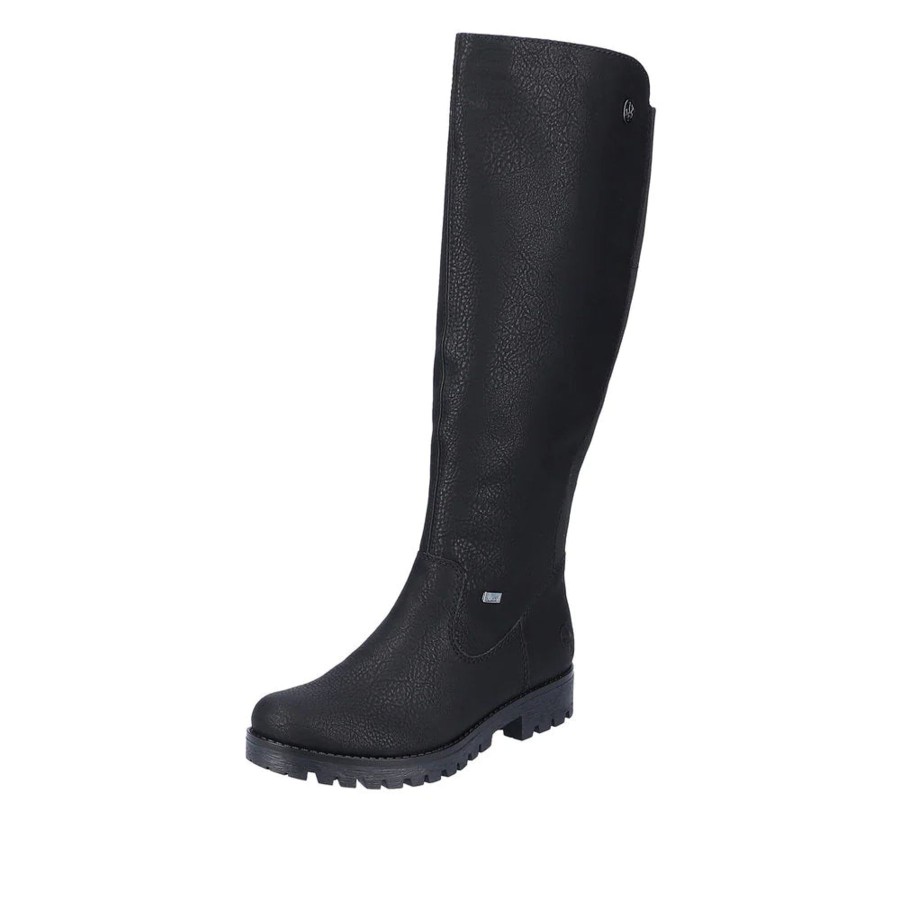 Women Rieker Boots | W'S 78554-00-Payton High Winter Boot-Black