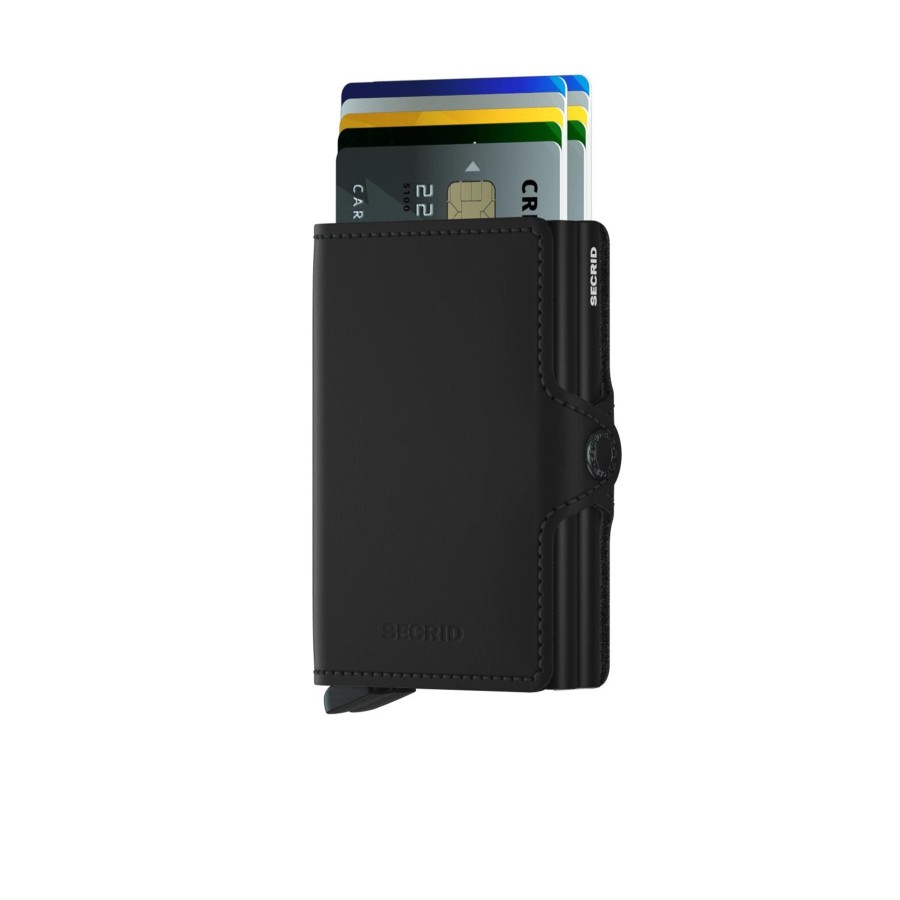 Women Secrid Wallets | Twinwallet-Matte Black