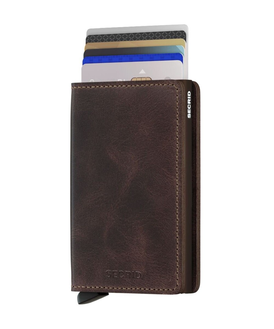 Women Secrid Wallets | Slimwallet-Vintage Chocolate