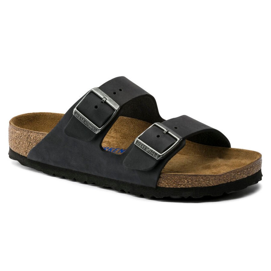 Women Birkenstock Sandals | Arizona Oiled Leather-Black