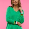 Women Zaket & Plover Sweaters | W'S Stitch Pocket Sweater-Emerald