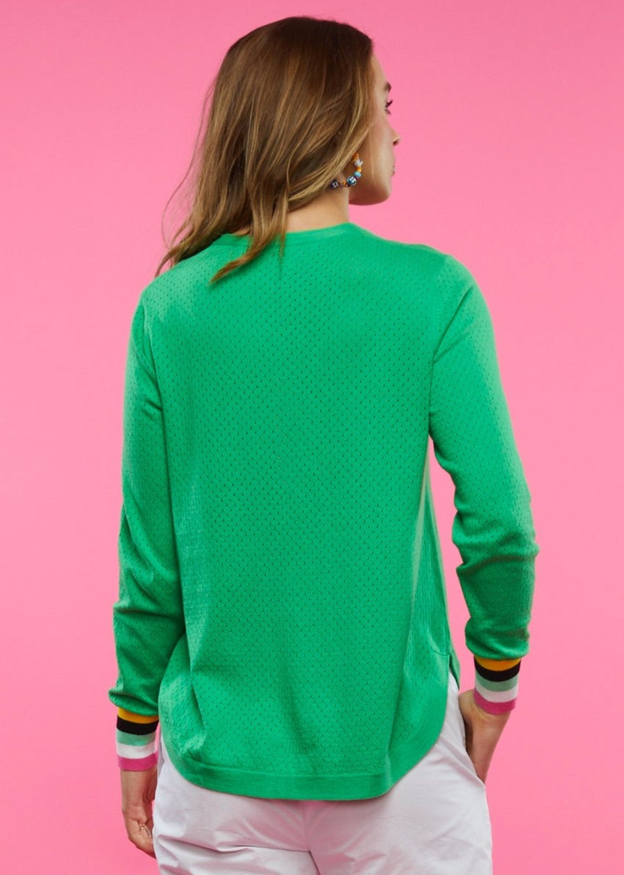 Women Zaket & Plover Sweaters | W'S Stitch Pocket Sweater-Emerald