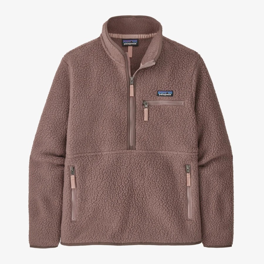 Women Patagonia Sweaters | W'S Retro Pile Fleece Marsupial-Dusky Brown