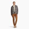 Women Royal Robbins Shirts | W'S Snowcap Lined Flannel-Charcoal Pine Crest