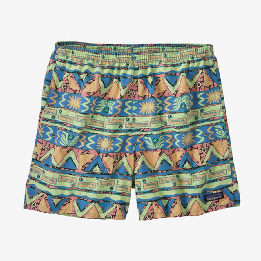 Men Patagonia Shorts | M'S Baggies Shorts 5 Inch -High Hopes Geo: Salamander Green