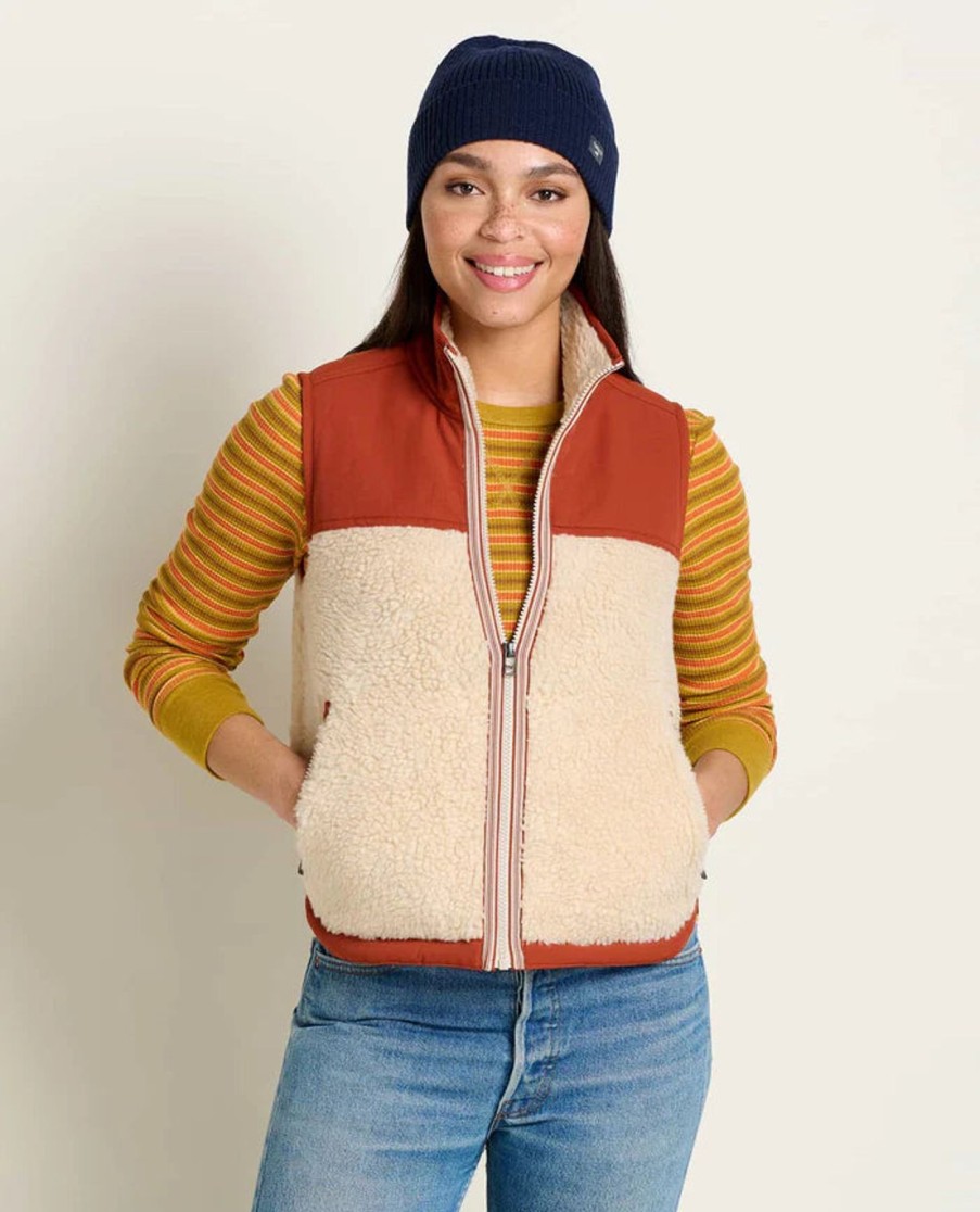 Women Toad&Co Sweaters | W'S Sespe Sherpa Vest-Barley