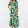 Women Zaket & Plover | W'S Gathered Midi Dress- Amalfi