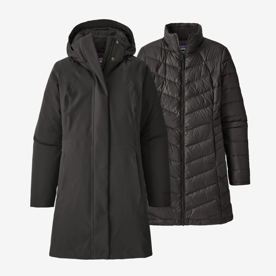 Women Patagonia Jackets | W'S Tres 3-In-1 Parka-Black