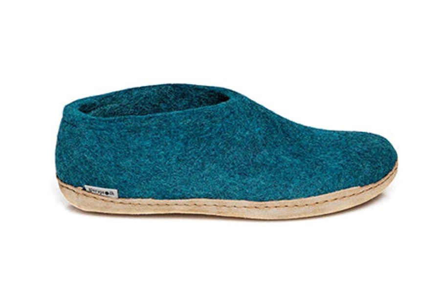 Women Glerups Slippers | Glerup Shoe-Petrol