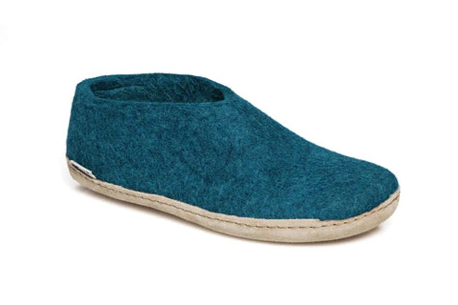 Women Glerups Slippers | Glerup Shoe-Petrol