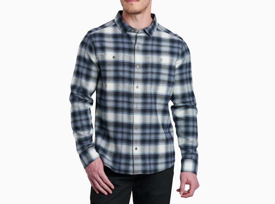 Men Kuhl Shirts | M'S Law Flannel -Mineral Ice