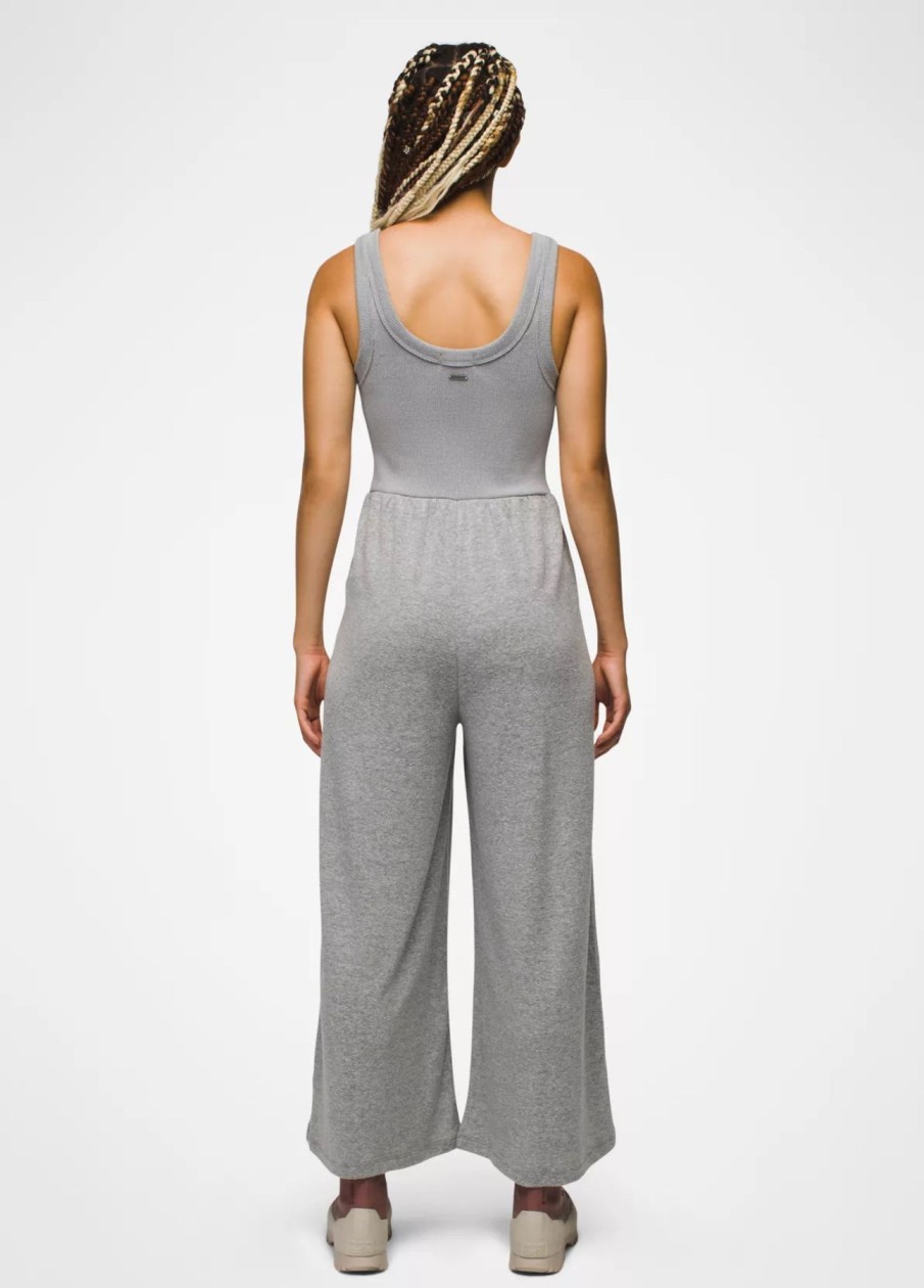 Women PrAna | W'S Cozy Up Bayjour Jumpsuit-Heather Grey