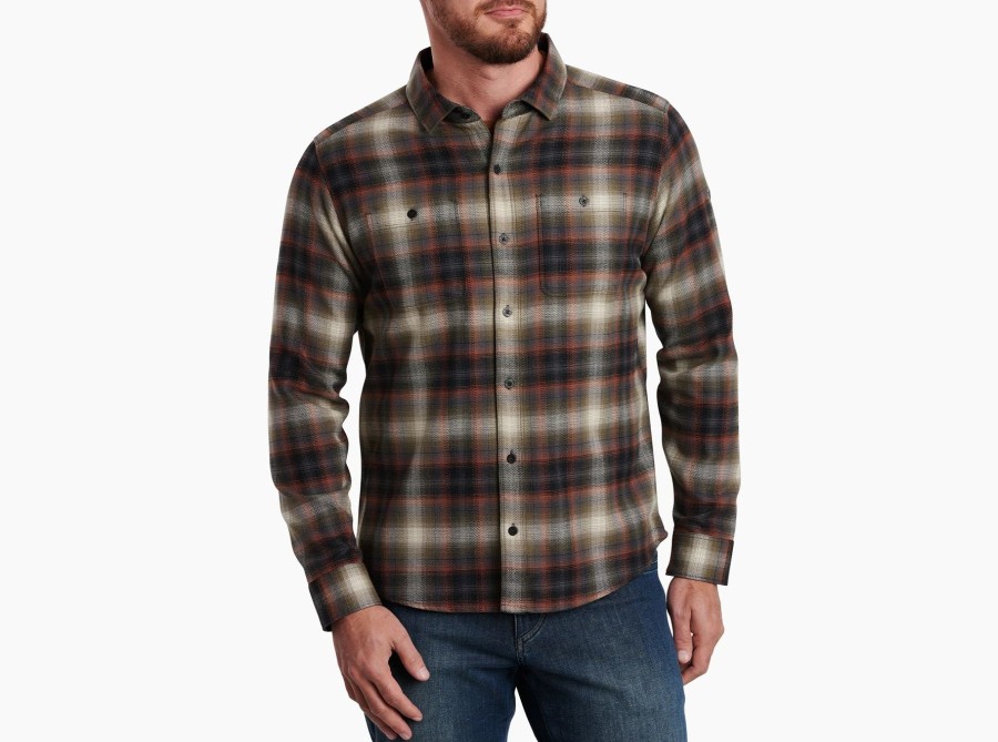 Men Kuhl Sweaters | M'S Law Flannel -Red Rock Falls