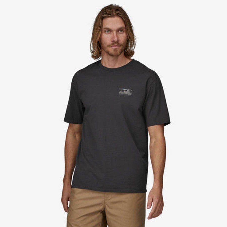 Men Patagonia Shirts | M'S '73 Skyline Organic T-Shirt-Ink Black