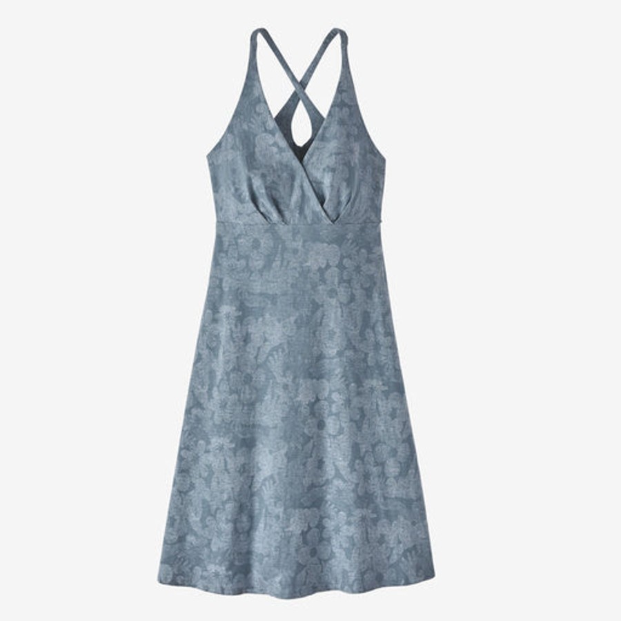 Women Patagonia | W'S Amber Dawn Dress -Channeling Spring: Light Plume Grey