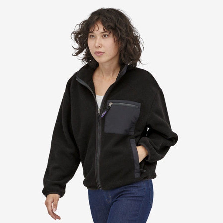 Women Patagonia Sweaters | W'S Synch Full Zip Jacket-Black