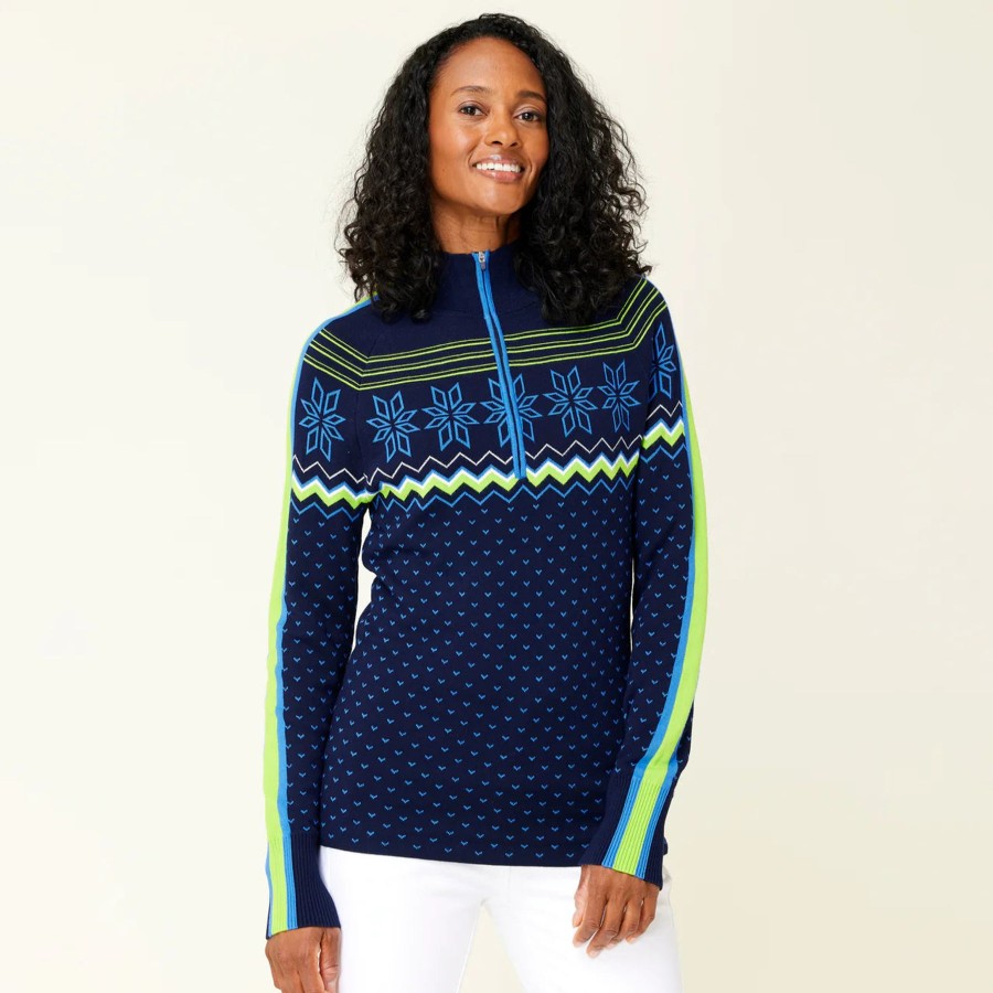 Women Krimson and Klover Sweaters | W'S Snowhut Sweater-Navy