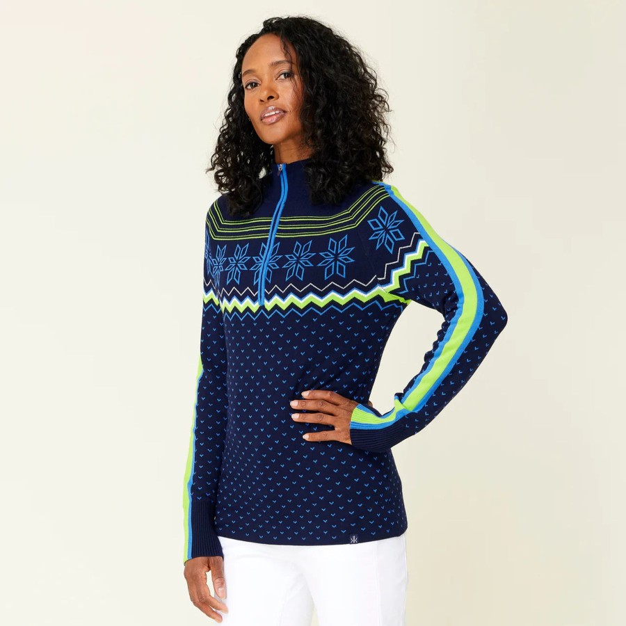 Women Krimson and Klover Sweaters | W'S Snowhut Sweater-Navy