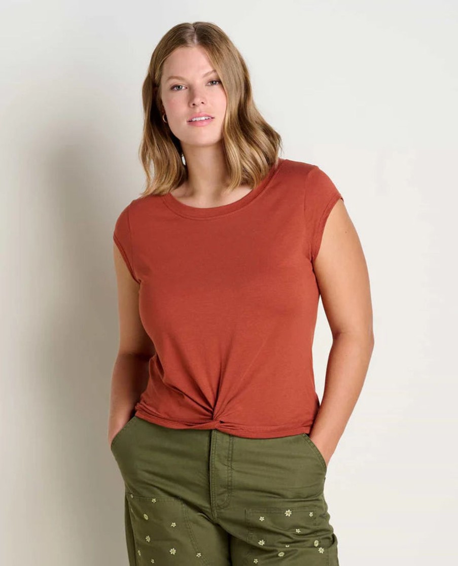 Women Toad&Co Shirts | W'S Anza Short Sleeve-Cinnamon