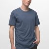 Men PrAna Shirts | M'S Prana Crew T-Shirt-Denim Heather