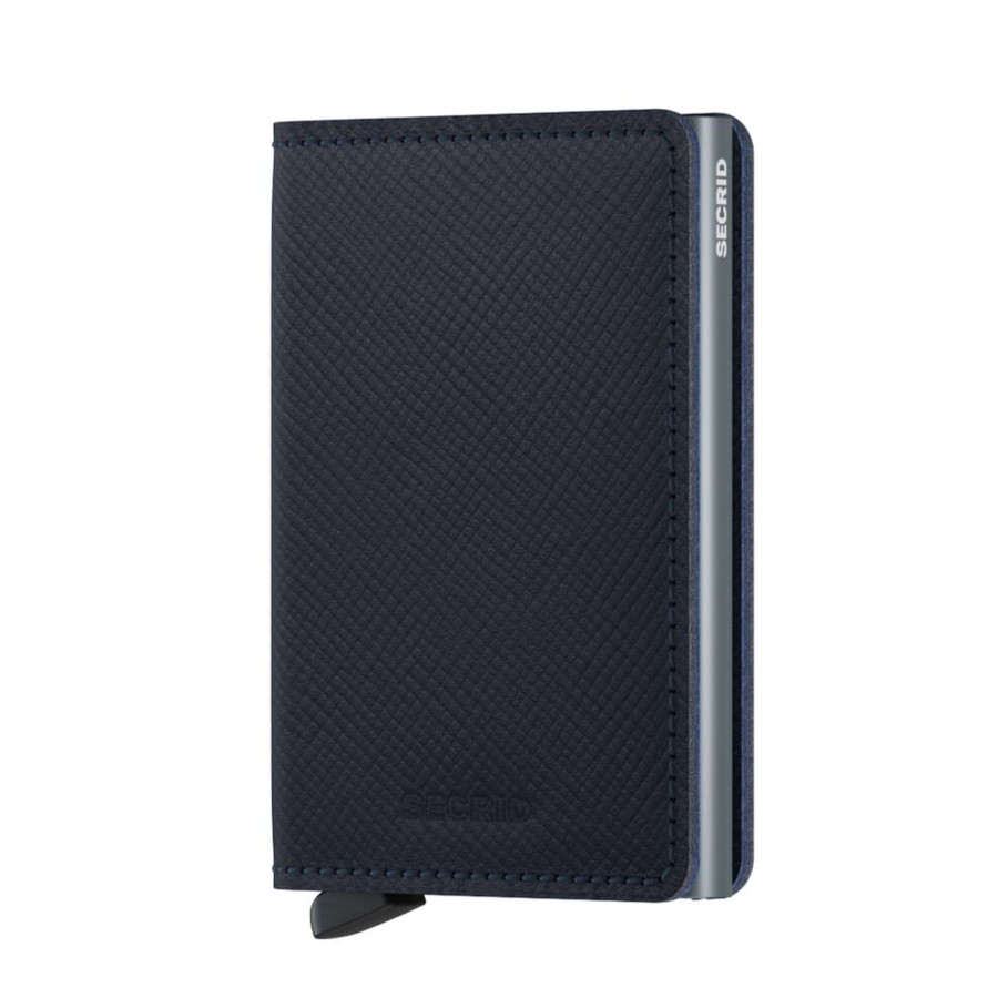 Women Secrid Wallets | Slimwallet-Saffiano Navy