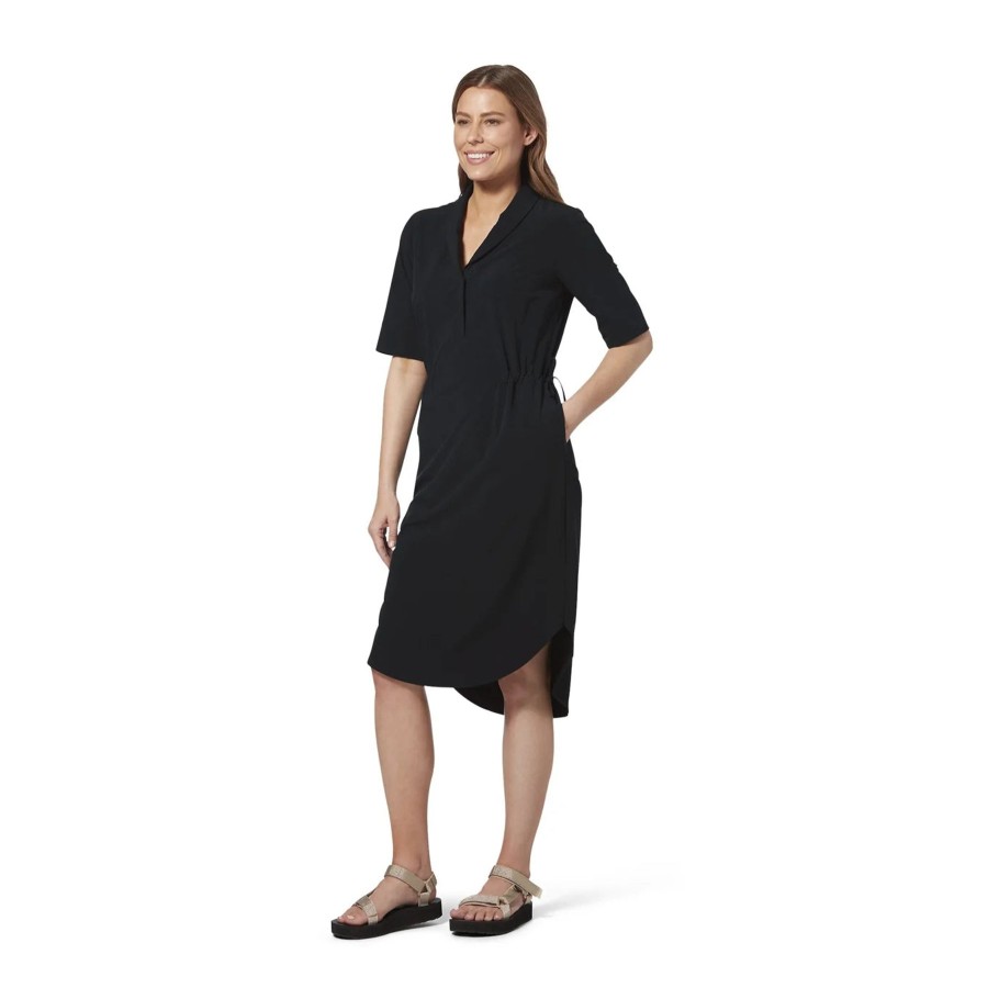 Women Royal Robbins Shirts | W'S Spotless Traveler Short Sleeve Dress- Jet Black