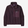 Women Patagonia Sweaters | W'S Microdini 1/2-Zip Fleece Pullover -Obsidian Plum