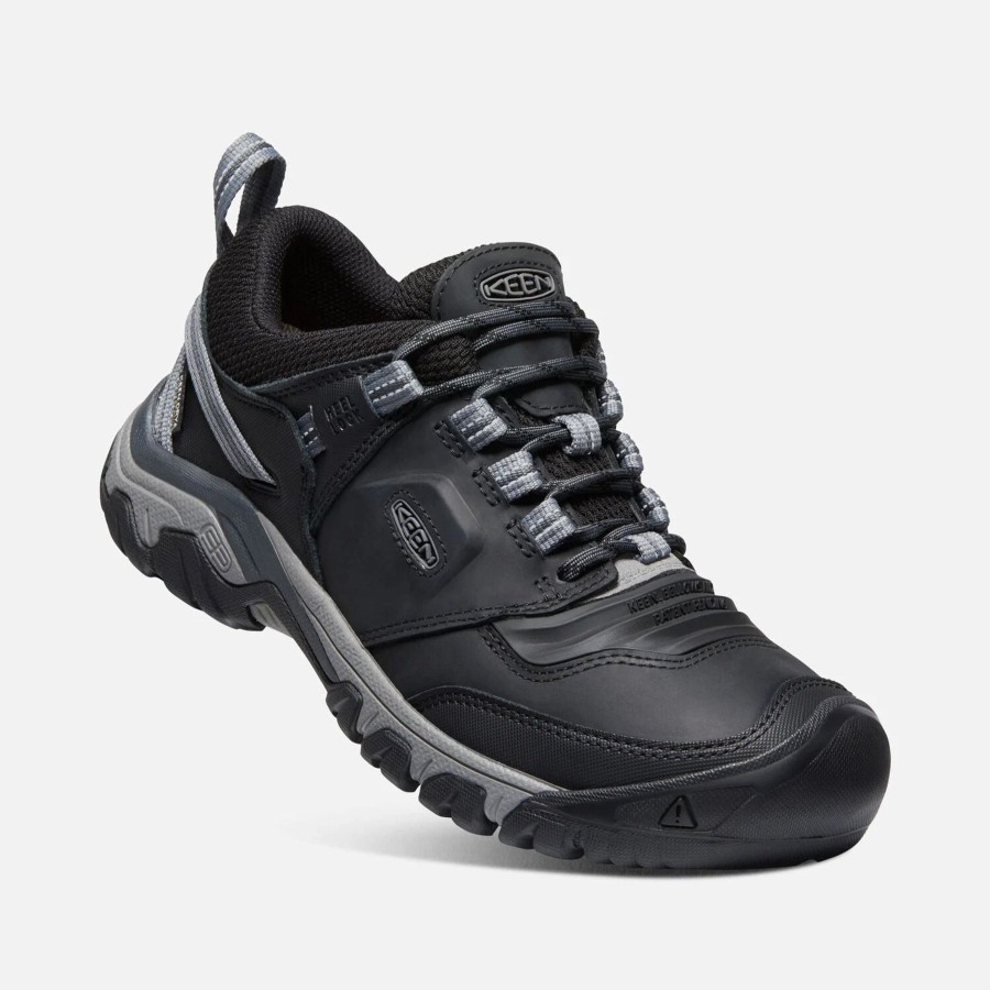 Men Keen Shoes | M'S Ridge Flex Waterproof Low-Black/Magnet