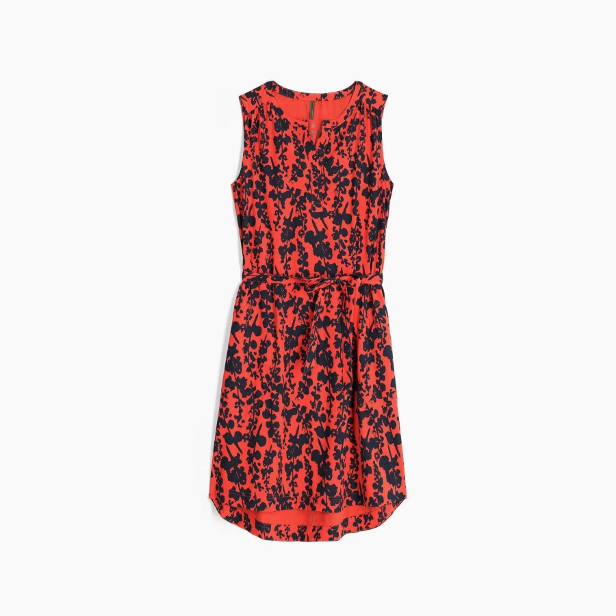 Women Royal Robbins Shirts | W'S Spotless Traveler Tank Dress- Cayenne Alamere Print