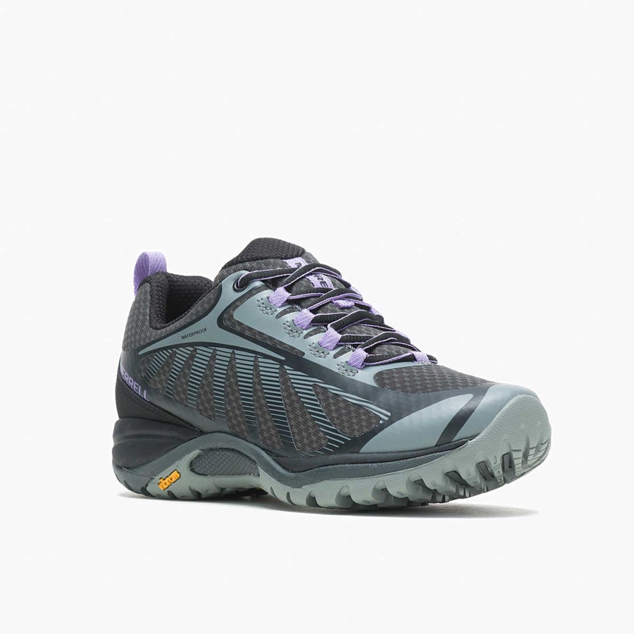 Women Merrell Shoes | W'S Siren Edge 3 Waterproof-Black Violet