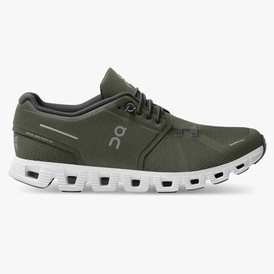 Men ON Running Shoes | M'S Cloud 5-Olive/White