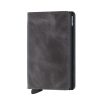 Women Secrid Wallets | Slimwallet-Vintage Grey Black