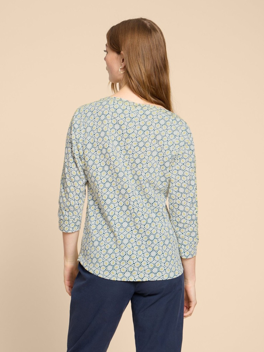 Women White Stuff Shirts | W'S Winnie Jersey Top- White Print