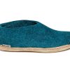 Men Glerups Slippers | Glerup Shoe-Petrol