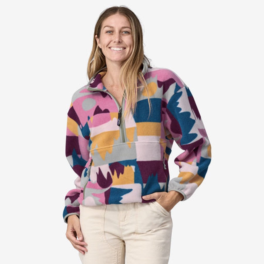 Women Patagonia Jackets | W'S Synchilla® Fleece Marsupial-Marble Pink