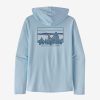 Men Patagonia Shirts | M'S Capilene® Cool Daily Graphic Hoody -'73 Skyline: Utility Blue X-Dye