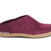 Men Glerups Slippers | Glerup Slipper-Cranberry