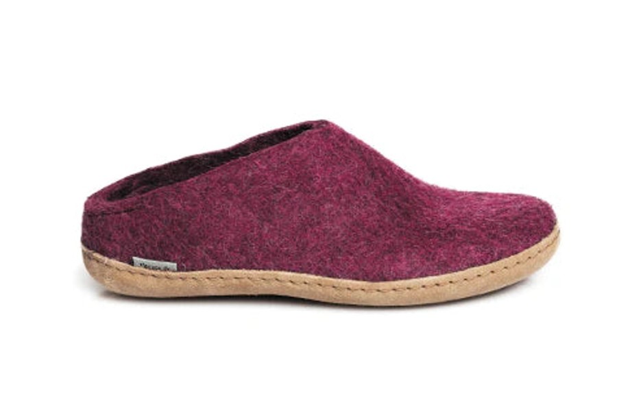 Men Glerups Slippers | Glerup Slipper-Cranberry